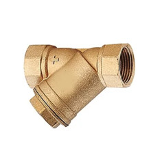 Фильтр сетчатый косой Giacomini R74AY106 латунный 1 1/4 ВР R74AY106