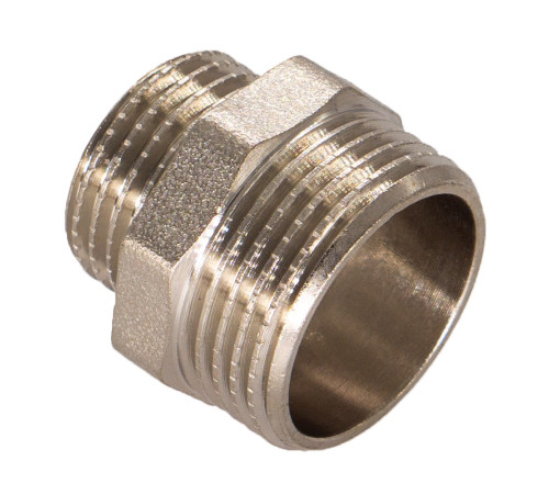 Ниппель переходной латунный СТМ 1 1/2 x 3/4 НР-НР 1206860