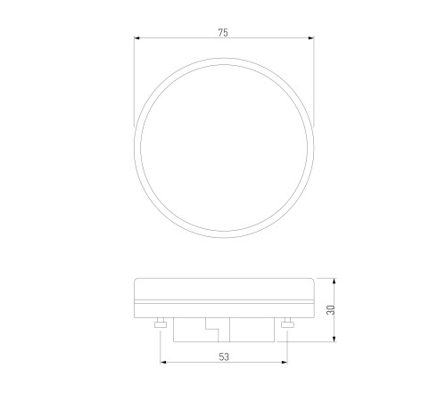 Светодиодная лампа GX53 LED PC 15W 3300K BLGX5313