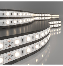 Светодиодная лента 24 В 14,4 Вт/м 60 Led/м 5050 IP65, теплый белый 3300K, 5 м Лента светодиодная 24V 14,4W 60Led 5050 IP65 теплый белый, 5м