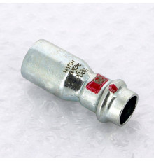 Муфта-вставка пресс из оцинкованной стали Viega Prestabo 22х15 мм 558505