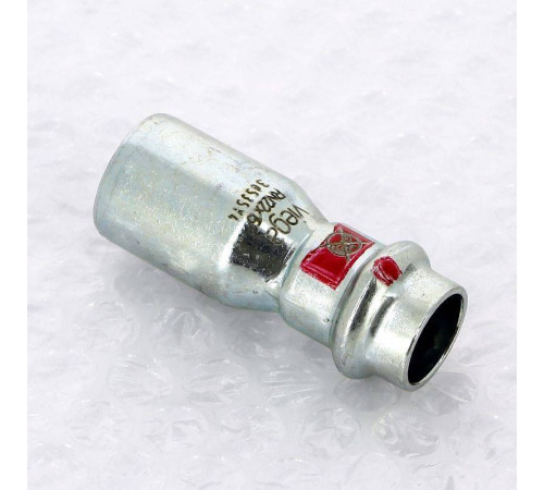 Муфта-вставка пресс из оцинкованной стали Viega Prestabo 22х15 мм 558505