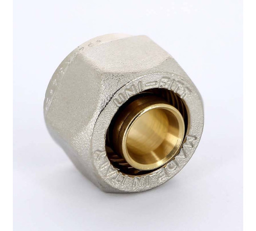 Соединитель обжимной Uni-Fitt никелированный евроконус 20х3/4 680N2034
