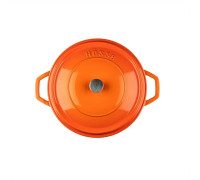 Кастрюля низкая Hascevher Y KT 28 см оранжевая A896528