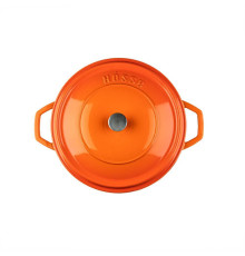 Кастрюля низкая Hascevher Y KT 28 см оранжевая A896528