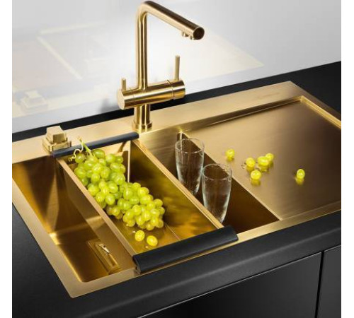 Коландер Omoikiri CO-02-LG нержавеющая сталь цвет светлое золото 4999003