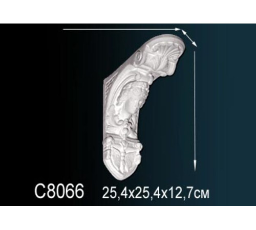 Консоль декоративная из полиуретана Perfect C8066