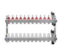 Блок коллекторный Kromwell 1 из нержавеющей стали с расходомерами 11 выходов 3/4 EK KW.SM6006115