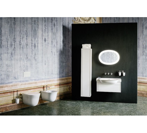 Смеситель для биде Laufen New Classic фиксированный излив 110 мм донный клапан хром 3.4185.1.004.111.1