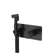 Гигиенический душ со смесителем Boheme Stick Spirale встраиваемый черный 127-BB.4