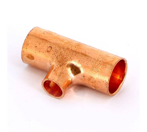 Тройник медный под пайку Viega 10х6х10 мм 120009