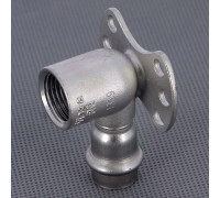 Водорозетка пресс Viega Sanpress Inox из нержавеющей стали 15х1/2 ВР 437244