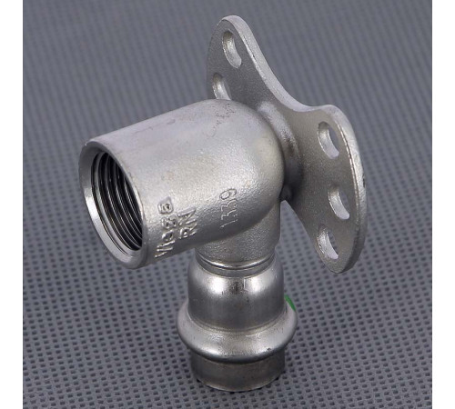 Водорозетка пресс Viega Sanpress Inox из нержавеющей стали 15х1/2 ВР 437244