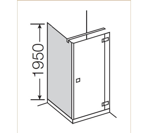 Боковая стенка для душевой кабины Provex E-lite 1000х1950 мм 0005 EW 05 GL