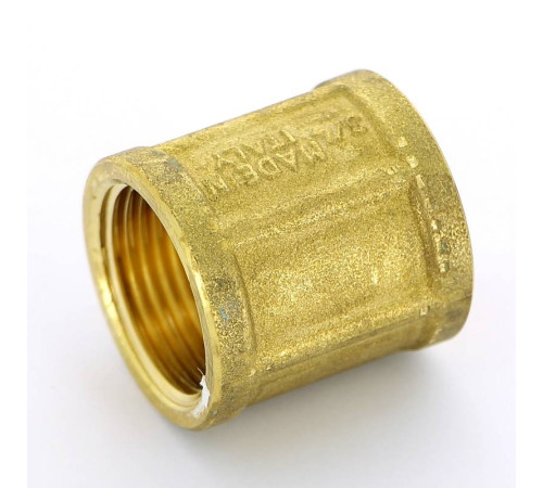 Муфта латунная Tiemme 3/4 дюйма ВР-ВР 1500047