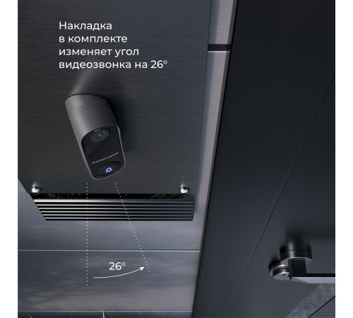 76106/00 видеозвонок Умный дом черный с питанием от сети 76106/00