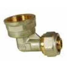 Угольник обжимной Euros с переходом на внутреннюю резьбу 26x3/4 EU.MY6505 26x34