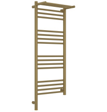 Полотенцесушитель электрический Сунержа Богема 3.1 с 1 полкой 400x1000 мм левый золотой шелк матовый 32-6006-1040