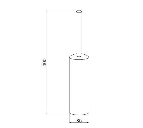 Ершик для унитаза напольный Boheme Murano хром 10908-C