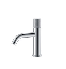 Смеситель для раковины Boheme Stick Spirale на 1 отверстие без донного клапана хром 121-CRCR.4