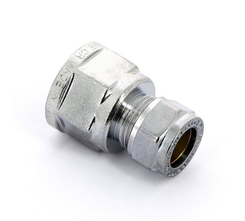 Муфта обжимная хромированная Tiemme 12x1/2 ВР 1130059