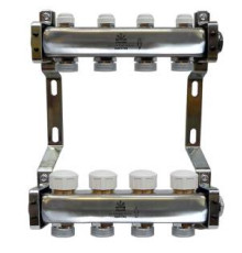 Коллекторный блок Gekon 1x3/4 EK 4 выхода с расходомерами GK 75104