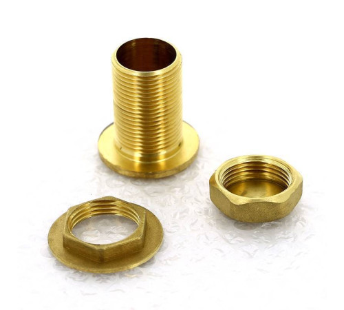 Выпуск резервуарный Tiemme 1 НР с фланцем контргайкой и заглушкой 1500322