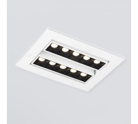 Встраиваемый точечный светодиодный светильник 9923 LED 20W 4200K белый/черный