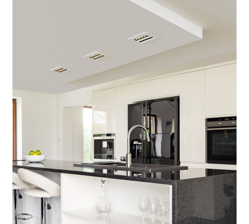 Встраиваемый точечный светодиодный светильник 9923 LED 20W 4200K белый/черный