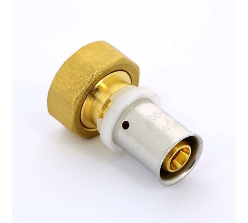 Муфта пресс с накидной гайкой Uni-Fitt 16x3/4 плоское уплотнение 714G6300