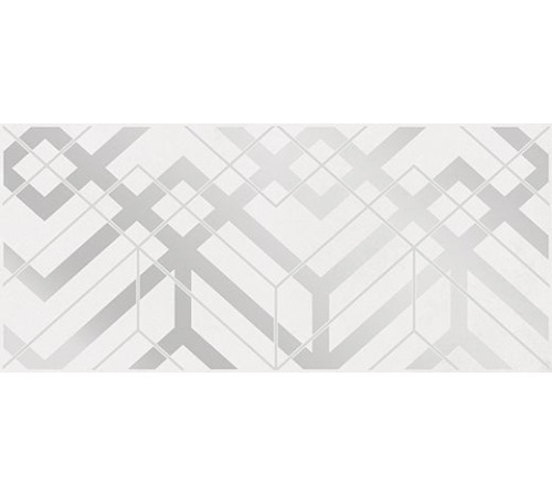 Вставка Cersanit Alrami серая геометрия 20х44 см 15916