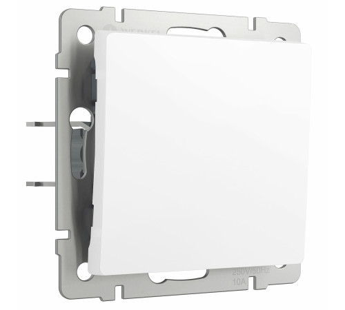 Выключатель одноклавишный проходной (белый матовый) W1112061