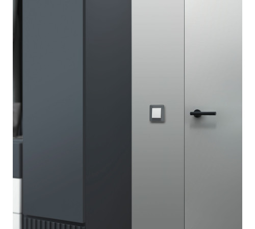 Выключатель одноклавишный проходной (белый матовый) W1112061