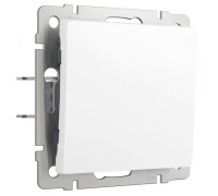 Выключатель одноклавишный проходной (белый матовый) W1112061