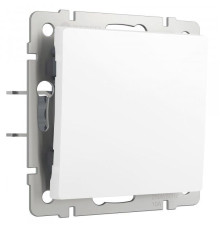 Выключатель одноклавишный проходной (белый матовый) W1112061