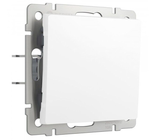 Выключатель одноклавишный проходной (белый матовый) W1112061