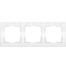 W0032301/ Рамка на 3 поста Flock (белый) W0032301