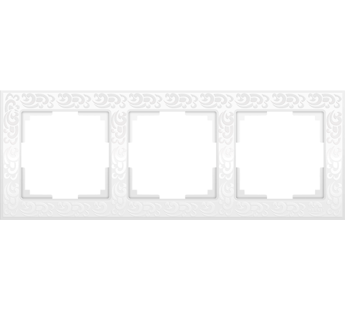 W0032301/ Рамка на 3 поста Flock (белый) W0032301