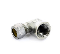 Угольник обжимной Tiemme хромированный 15х1/2 ВР 1130055