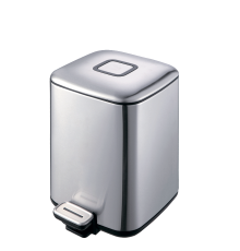 Ведро с крышкой напольное Boheme Q 7 л хром 10948-C