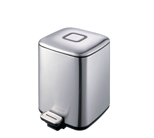 Ведро с крышкой напольное Boheme Q 7 л хром 10948-C