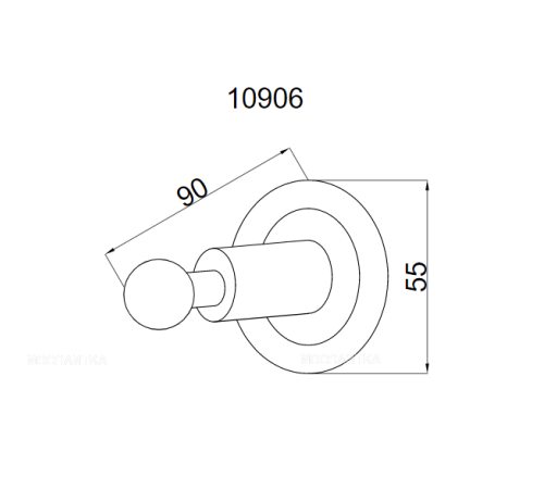 Крючок для ванной Boheme Murano Cristal хром 10906-CRST-CH