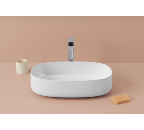 Раковина накладная Artceram Cognac 550x350 мм белый глянцевый COL003 01 34