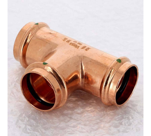 Тройник пресс медный Viega Profipress 42 мм 291990