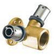 Тройник пресс трехосный FAR 120° 20х1/2 ВР латунь 4916 2001