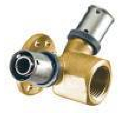 Тройник пресс трехосный FAR 120° 20х1/2 ВР латунь 4916 2001