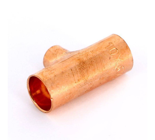 Тройник медный под пайку Viega 10х6х10 мм 120009