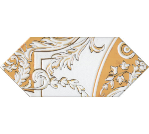 Декор Kerama Marazzi Алмаш жёлтый глянцевый 14х34 см HGD\B512\35000