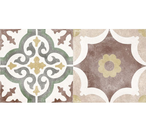 Плитка настенная Laparet Atlas бежевый микс 20x40 см 08-00-11-2457