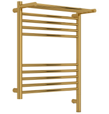 Полотенцесушитель электрический Сунержа Богема 3.1 с 1 полкой 500x600 мм правый золото глянец 03-6007-6050